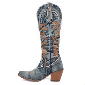 🎉 FINAL Offer! Dingo Texas Tornado Denim Boot